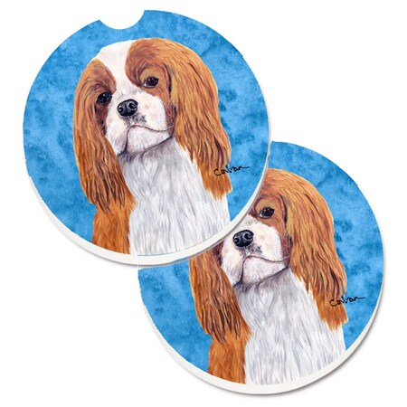 Carolines Treasures Blue Cavalier Spaniel Cup Holder Car Coaster, PK2 SC9118BUCARC